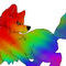 rainbow-wolf by Likatrata